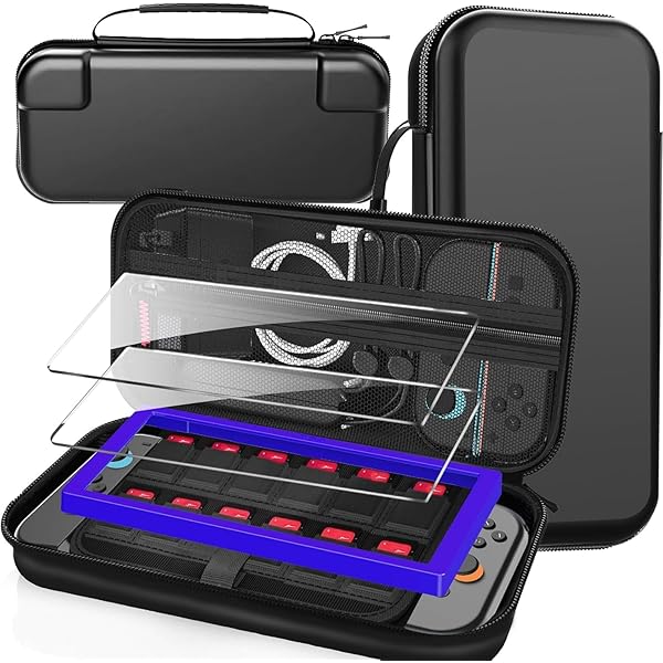 Switch  ケース Amazon.com: Magnetic Closure Game Holder for Nintendo Switch